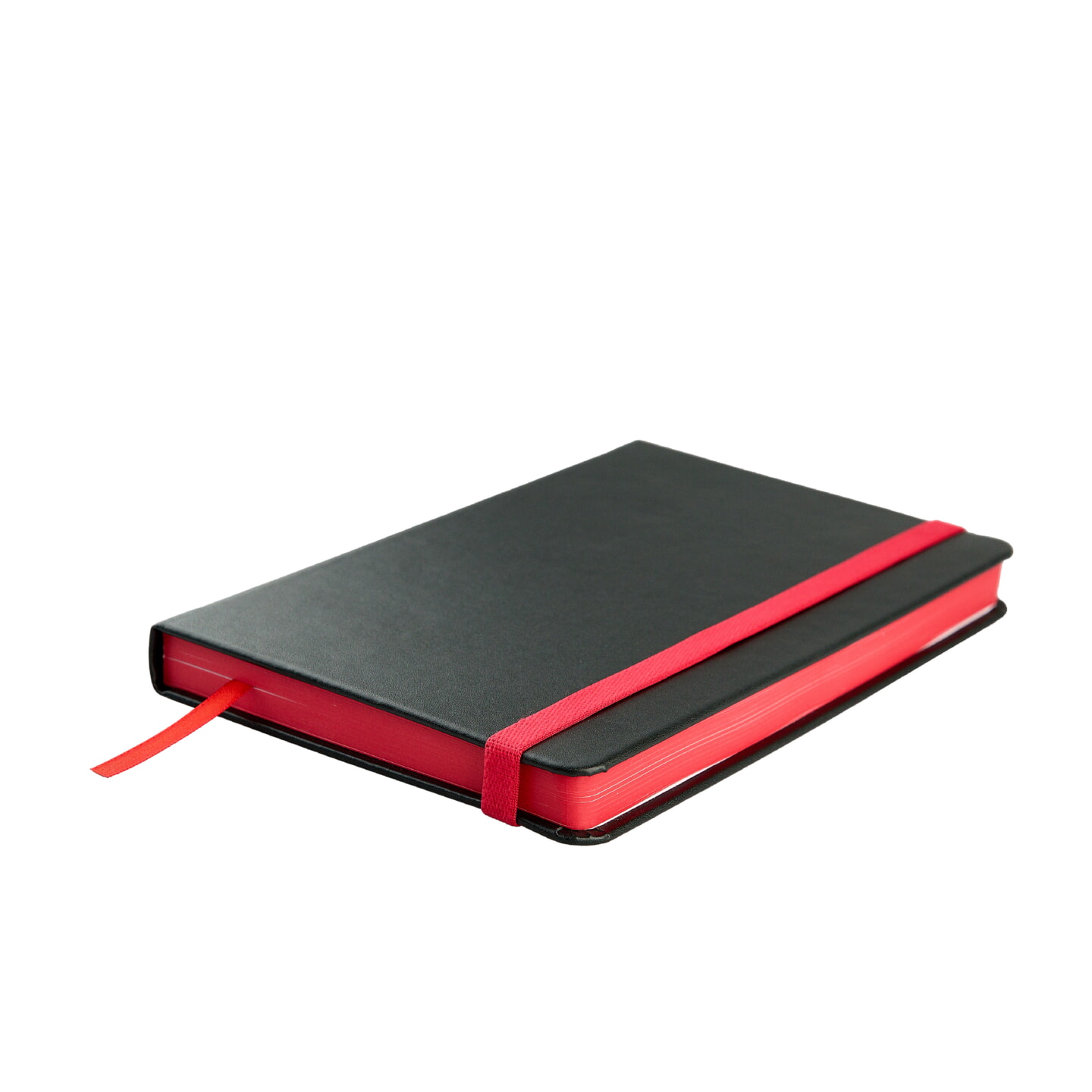 Блокнот для зарисовок Стихия 13х21см 140 г 80 л, твердая обложка цвет черный красный срез