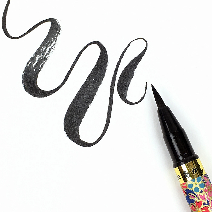 Ручка Akashiya Brush Pen Koto Черный SAI-SAW-500 - фото 2