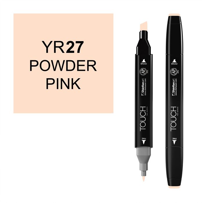 Маркер спиртовой Touch Twin цв. YR27 розовая пудра чернила на спиртовой основе sketchmarker 20 мл розовая пудра