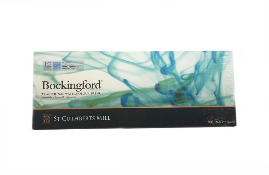 Альбом-склейка для акварели Bockingford C.P. среднее зерно 13х35 см 12 л 300 г белый ух началось янук е