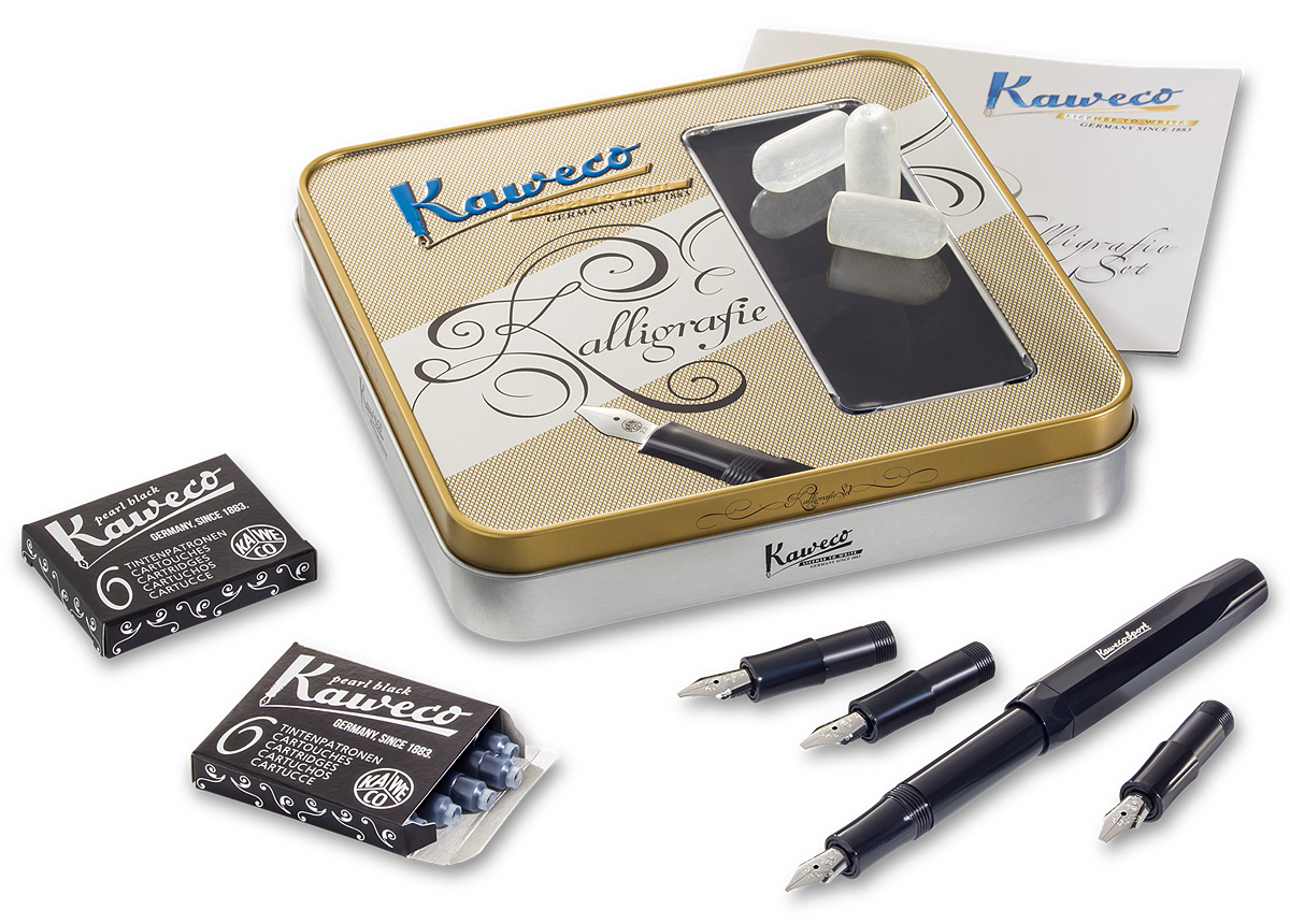 Набор для каллиграфии Kaweco "CALLIGRAPHY" в пенале, черный