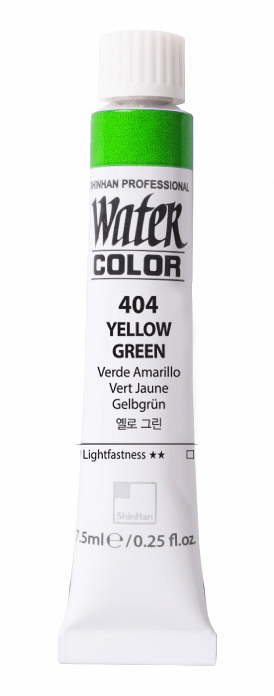 Акварель ShinHanart PRO Water Color 7,5 мл №404 Желто-зеленый SH-1220070-0404 - фото 1