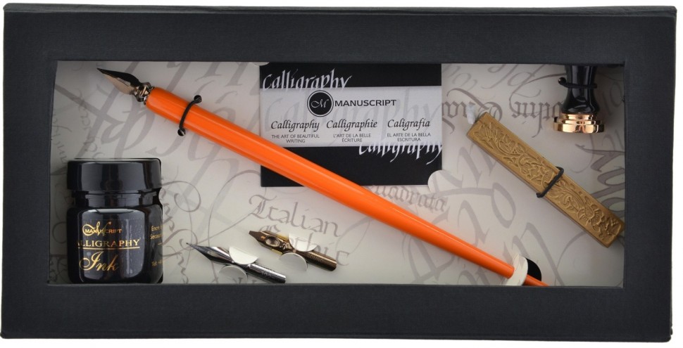 набор для каллиграфии cretacolor artist studio line 7 предметов перья ручка перьевая картриджи Набор для каллиграфии Manuscript 