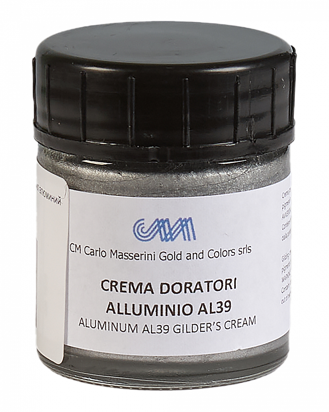 Паста бронзовая Masserini Gilding Cream 30 мл алюминий, стеклянная банка
