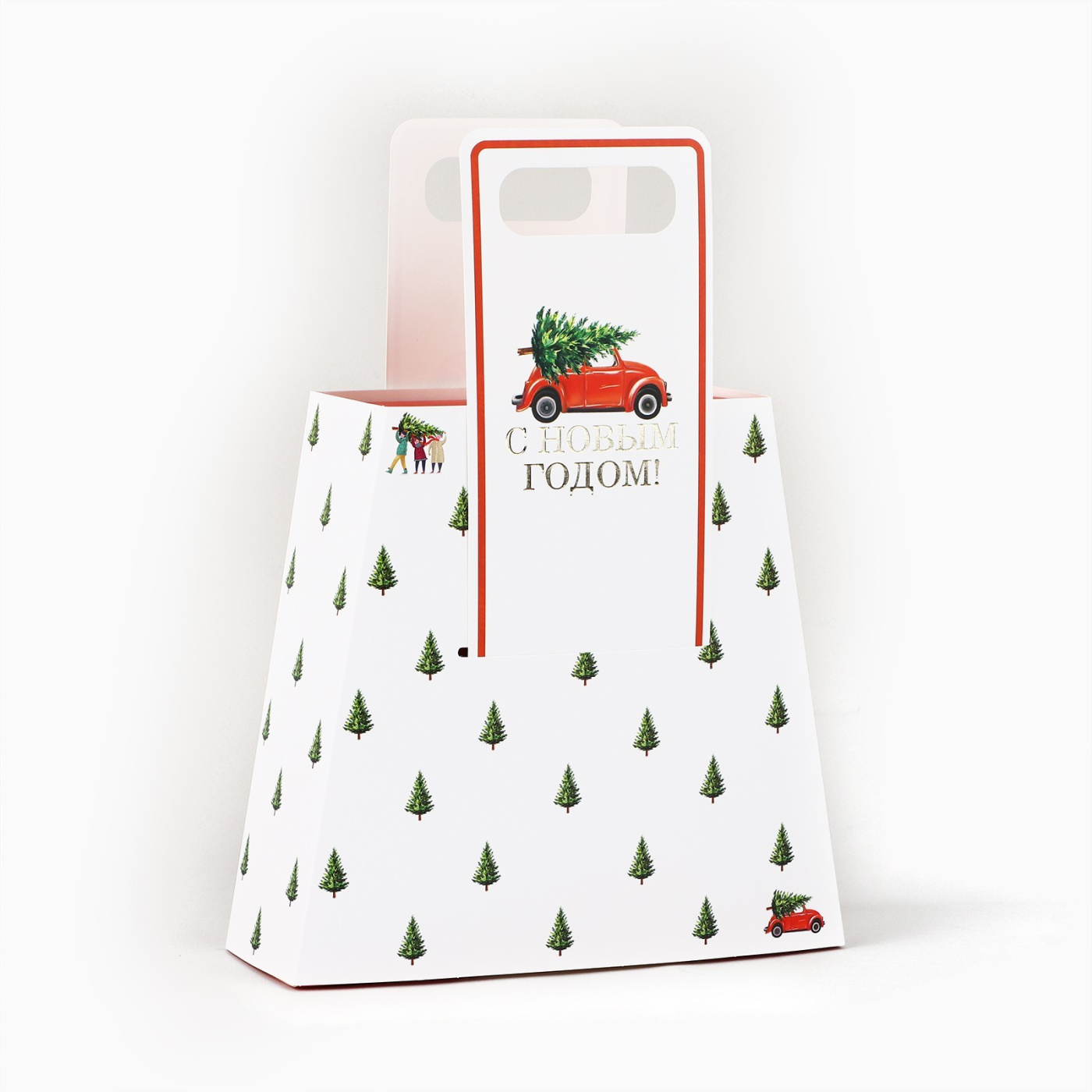Коробка сборная С Новым годом 23 х 8 х 32 см 275₽