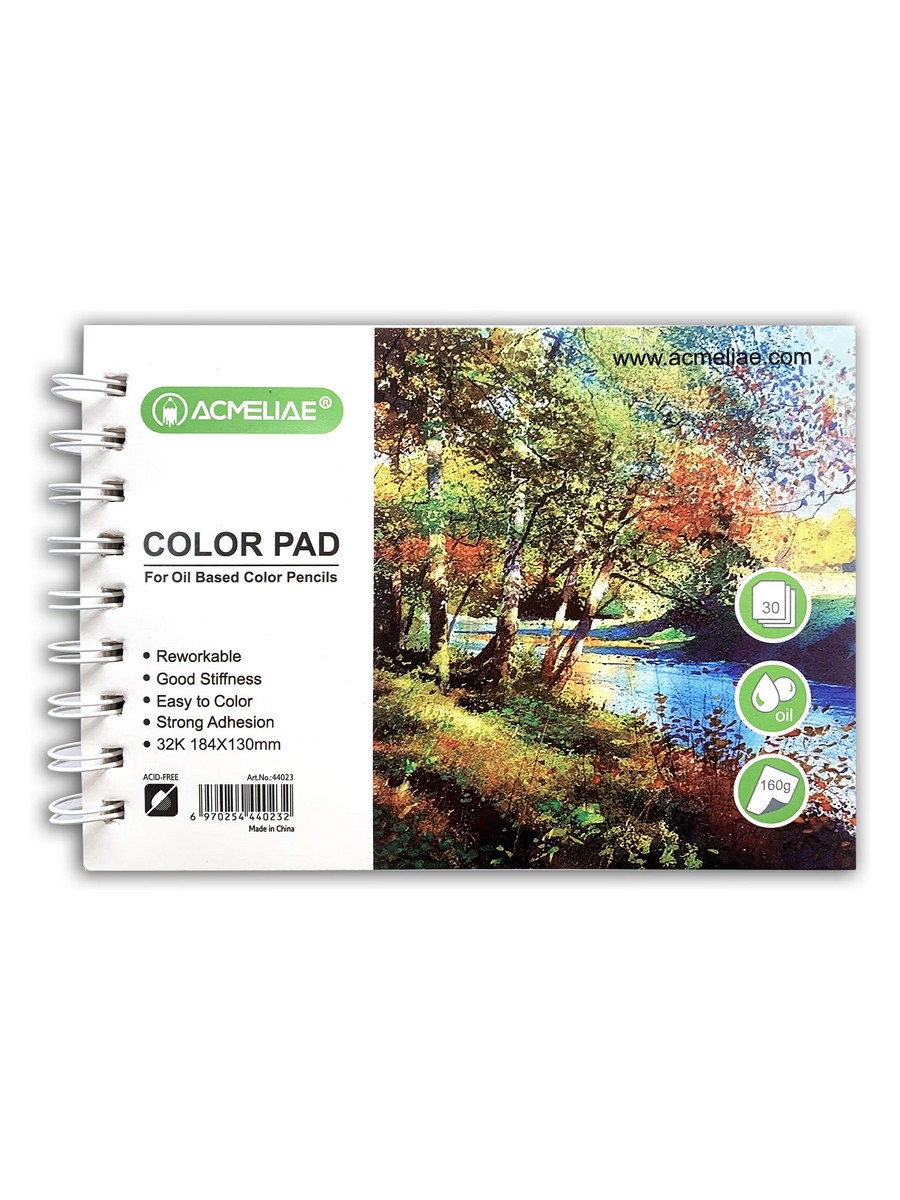 Альбом для творчества Acmeliae 32К 184х130 мм 30 л 160 г, для цветных карандашей скетчбук для рисования и графики acmeliae 16k 260х187 мм 30 л 150 г для карандашей и угля