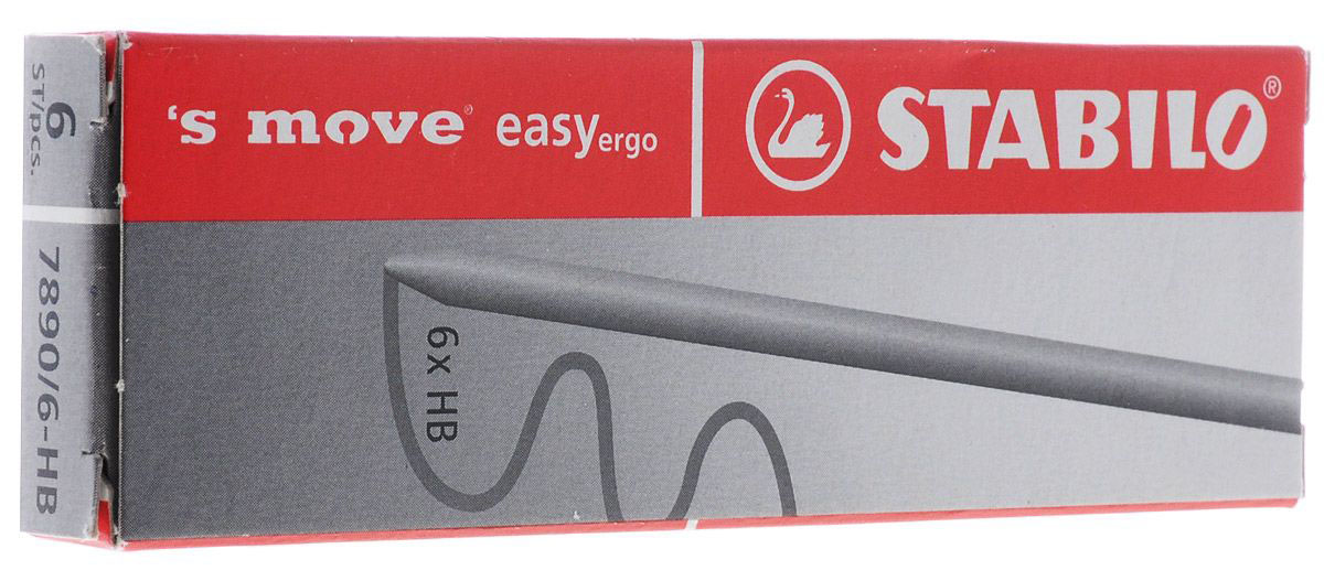 Набор грифелей для цангового карандаша Stabilo 8 шт 2,0 мм, HВ STBL-7890/6