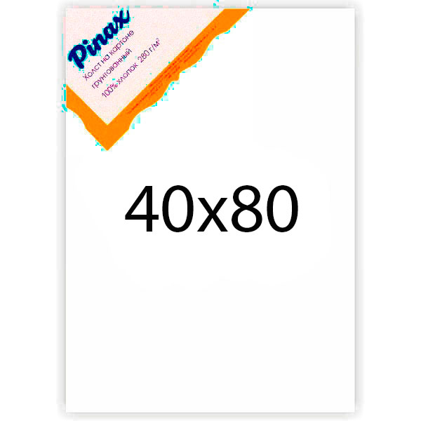 Холст грунтованный на картоне Pinax 280 г 40x80 см холст с красками по номерам котик с ами 40 х 50 см