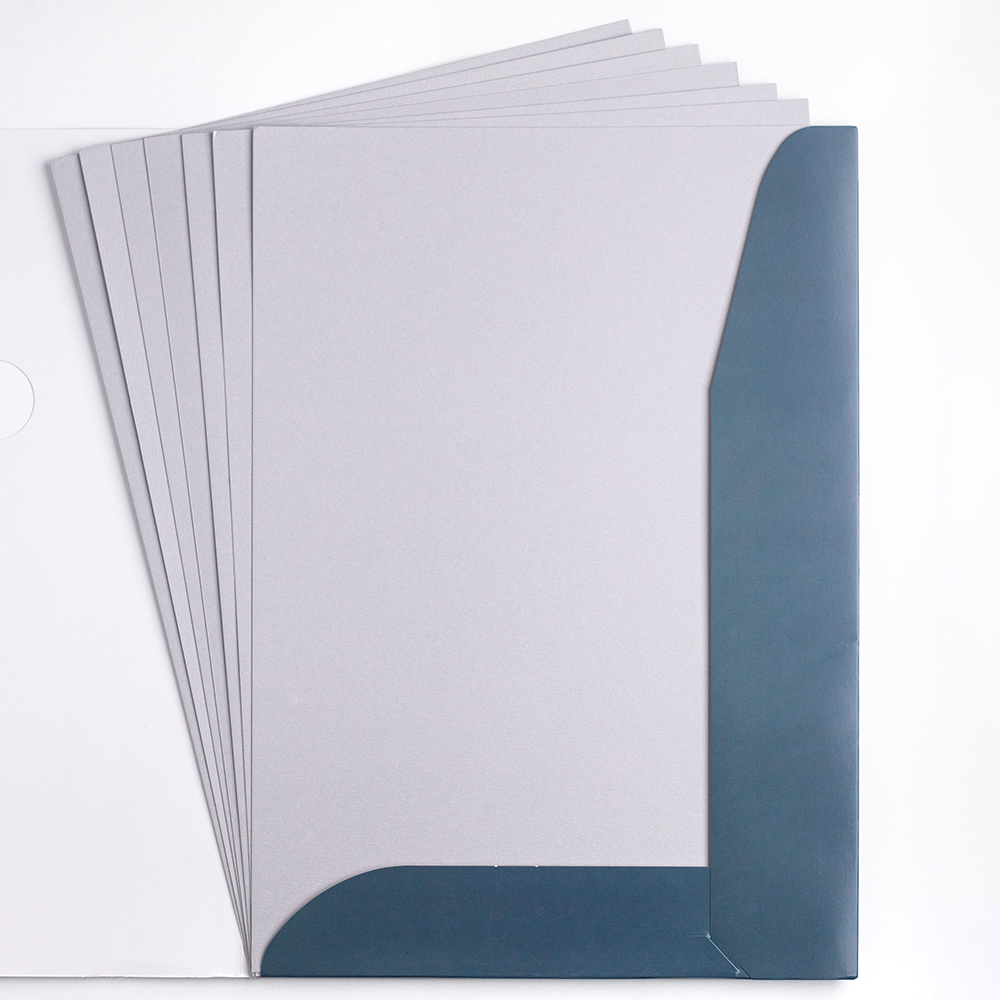 Папка с бумагой для пастели Малевичъ А3, серая ная бумага для оригами и аппликаций двусторонняя 10 ов 21х21 100 листов