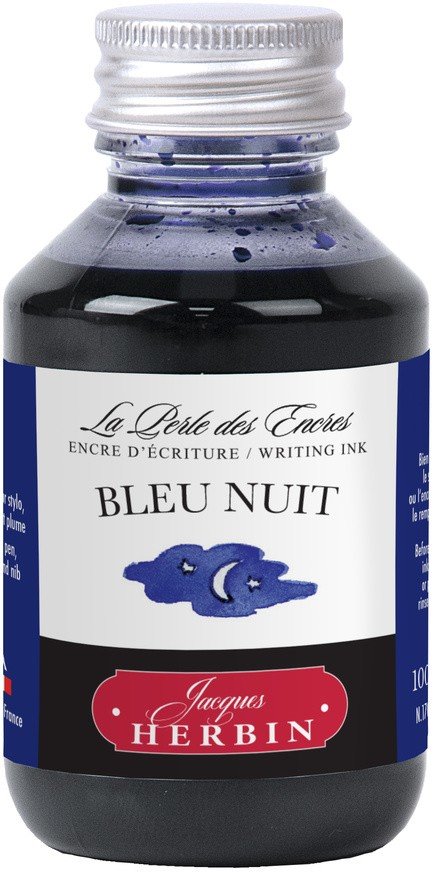 Чернила в банке Herbin, 100 мл, Bleu nuit, Темно-синий Herbin-17019T
