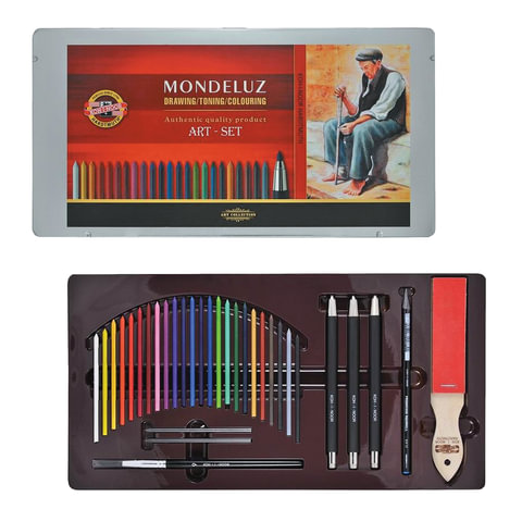 Набор графических материалов со стержнями для цанговых карандашей Koh-I-Noor 