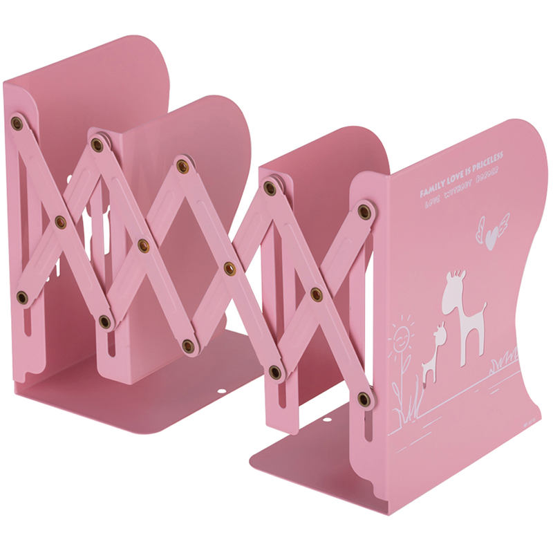 Подставка для книг MESHU, 3 отделения, раздвижная, розовая подставка для книг meshu 3 отделения раздвижная розовая