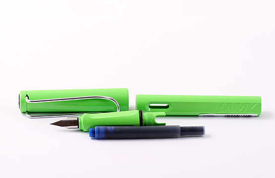 Ручка перьевая LAMY 013 safari, EF Зеленый