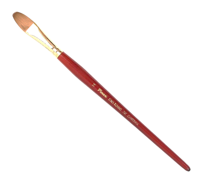 Кисть синтетика овальная Pinax "Oro Rosso 757" короткая ручка