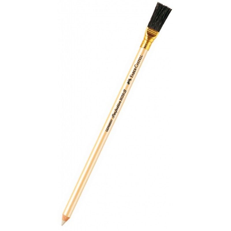 Ластик-карандаш Faber-castell с кисточкой для чернил и пиш. машинок секрет пролитых чернил