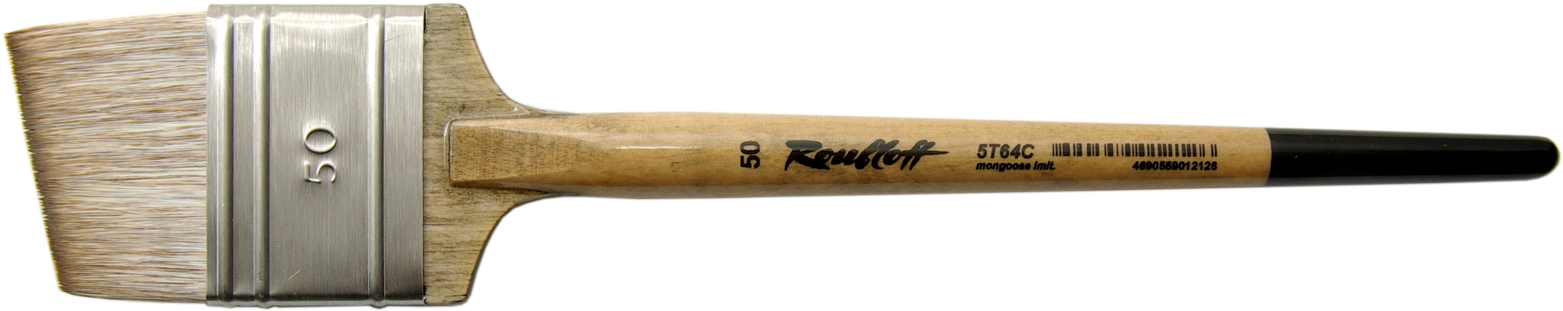 Кисть мангуст имитация 50 флейц скошенная Roubloff quot5T64С quot круглая ручка 1272₽