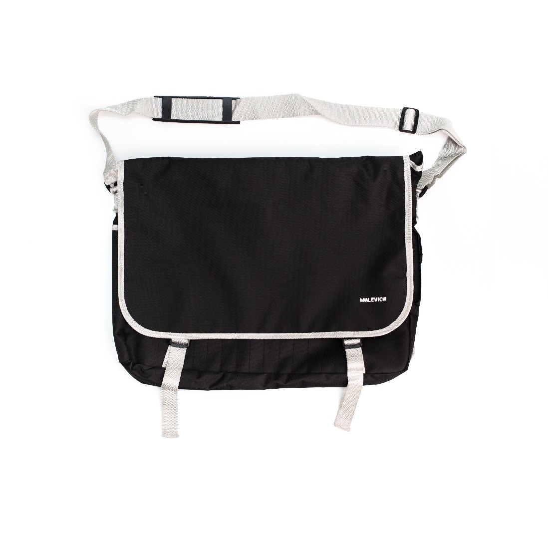 Скетч-сумка для художника Малевичъ 36х46 см сумка спортивная на молнии 3 отдела наружный карман длинный ремень чёрный красный