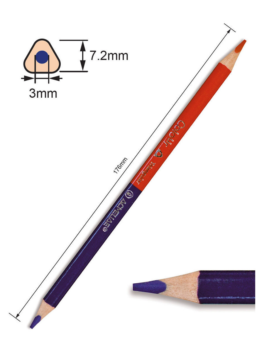 Набор карандашей цветных двусторонних трехгранных Acmeliae 24 шт/48 цв, в картонном футляре Acm-C24-48 - фото 4