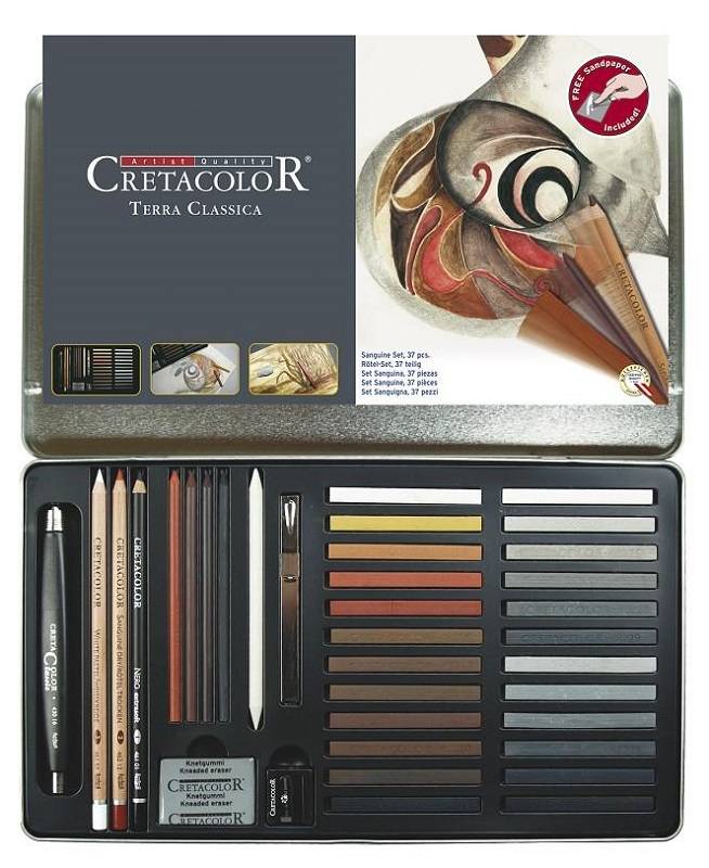 подарочный набор для рисования cretacolor 14 предметов Набор для рисования Cretacolor 