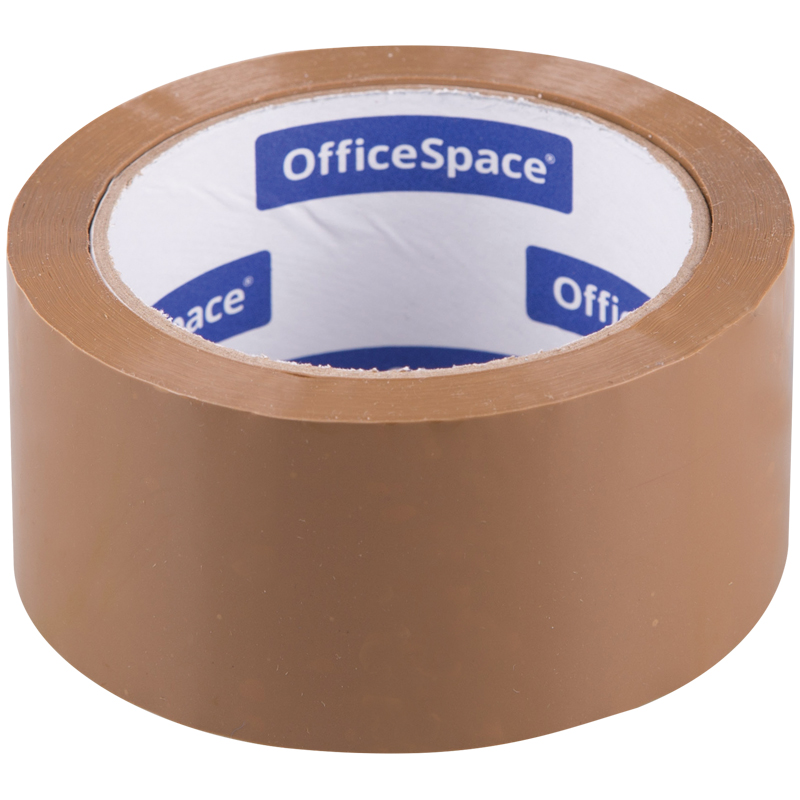 Клейкая лента упаковочная OfficeSpace, 48 мм*66 м, 45мкм, темная клейкая лента упаковочная unibob 72 мм 60 м 45 мкм темная