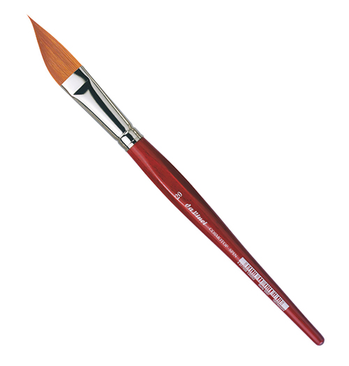 Кисть синтетика №20 скошенная Da Vinci 5587 короткая ручка DV-5587-20 - фото 1