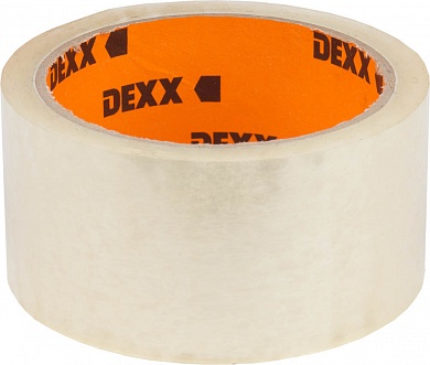 Лента клейкая DEXX 12055-50-50, упаковочная, прозрачная, 40 мкм, 48 мм х 50 м