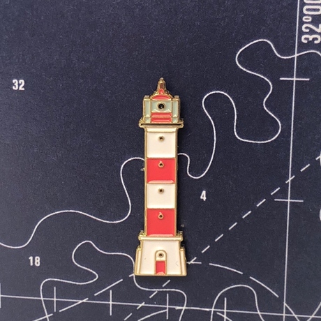 значок эмалированный передний кронштадтский маяк Значок эмалированный 