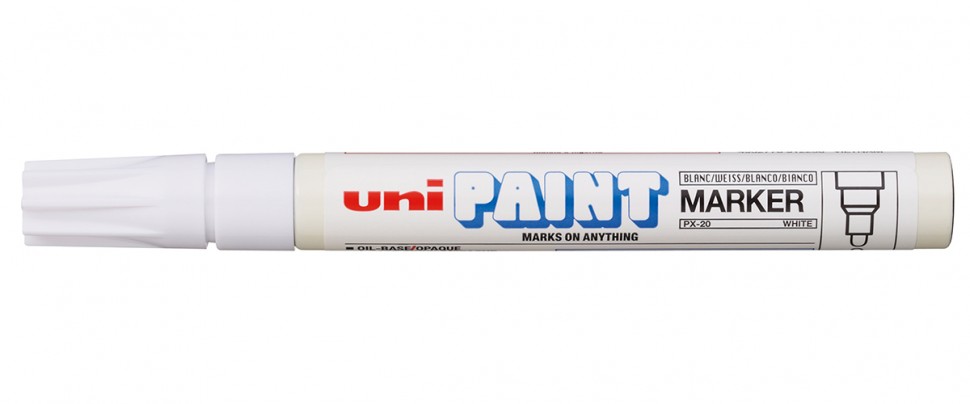 маркер краска для письма по разным поверхностям mungyo белый Маркер-краска 2,8 мм 