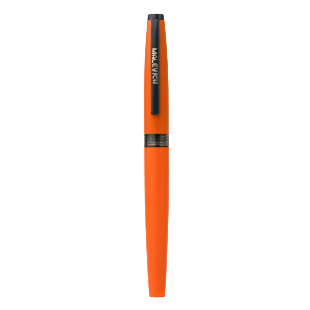 Ручка перьевая Малевичъ с конвертером, перо EF 0,4 мм, цвет: мандарин набор ручка перьевая lamy al star f пурпурный записная книжка твердый переплет а6 пурпурный