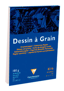 Блокнот для черчения Clairefontaine Dessin a Grain А2 30 л 180 г 1780₽