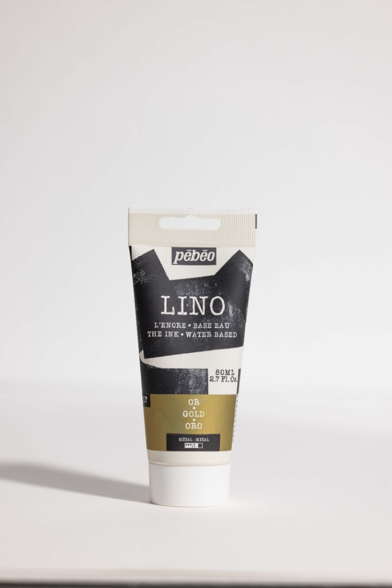 Краска для линогравюры Pebeo "LINO" 80 мл, золото