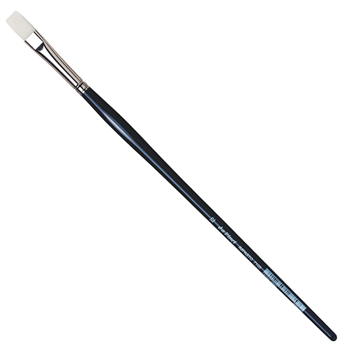 Кисть синтетика №12 плоская Da Vinci 7105 длинная ручка DV-7105-12 - фото 1