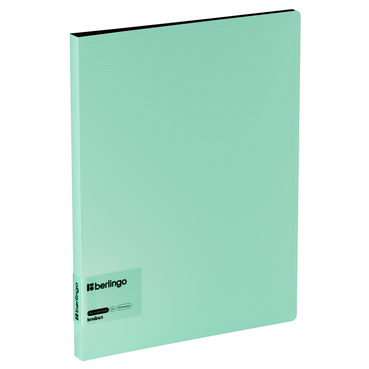 Папка c зажимом Berlingo quotInstinct quot А4 пластик 17 мм 700 мкм с внутр карманом мятный 269₽