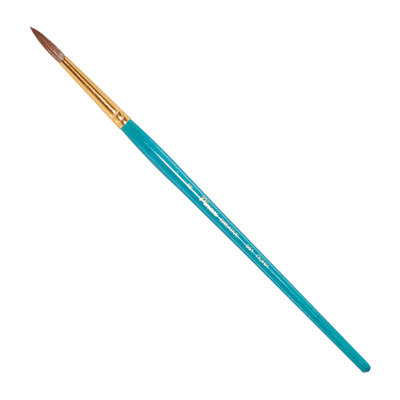 Купить Кисть пони №4 круглая Pinax Creative 551 короткая ручка, Китай