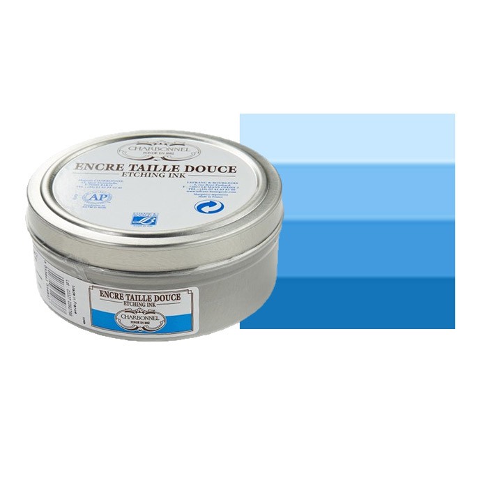 Краска офортная Lefranc&Bourgeois жестяная банка 200 мл, голубой церулеум