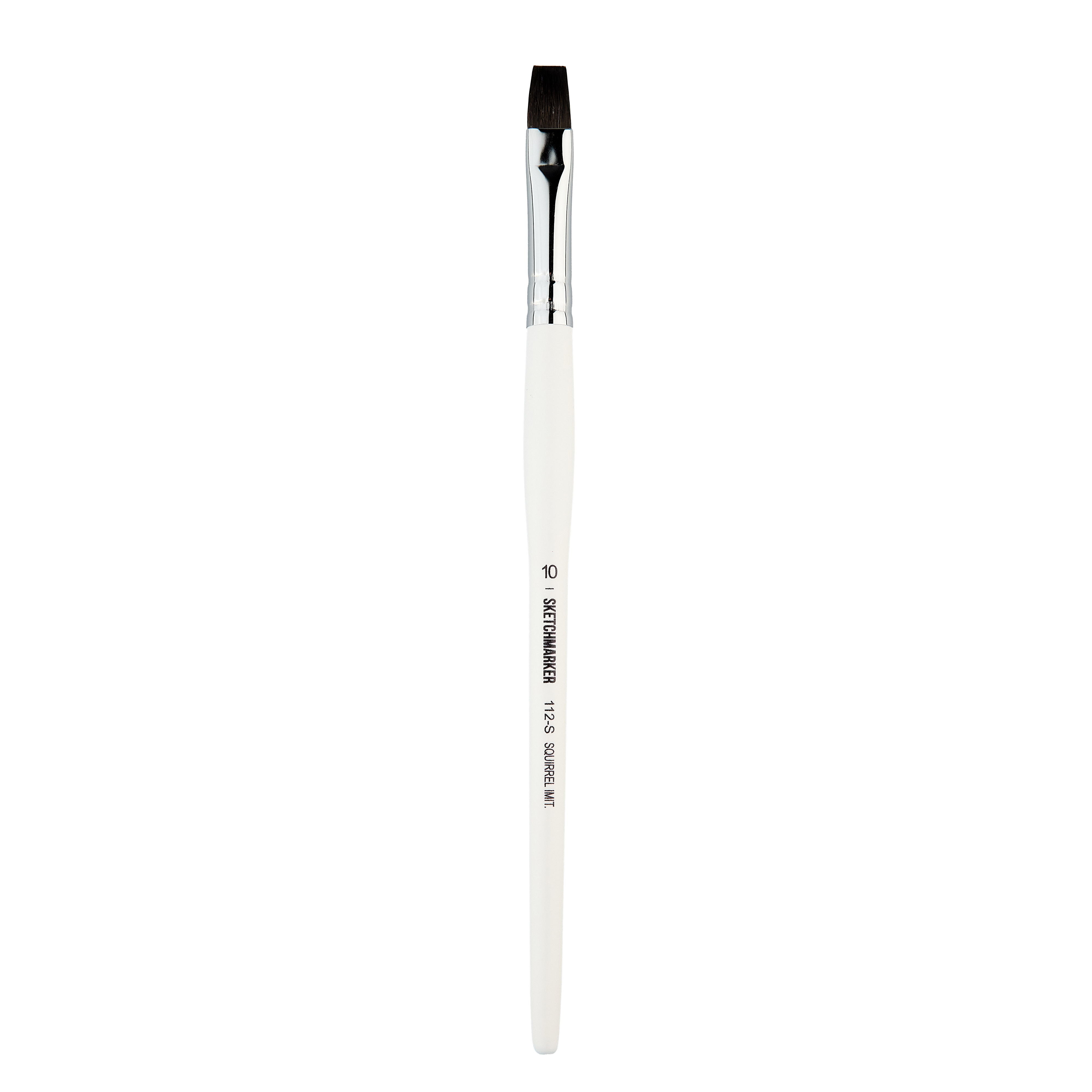 Кисть белка имитация №10 плоская Sketchmarker "112" ручка короткая