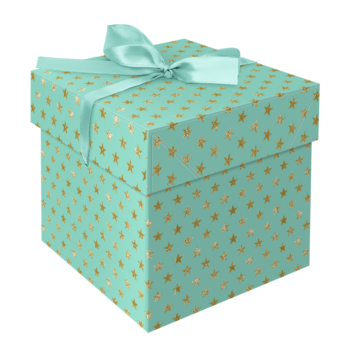 коробка складная подарочная meshu snowflakes 15 15 15 см с лентой отд фольгой Коробка складная подарочная MESHU 