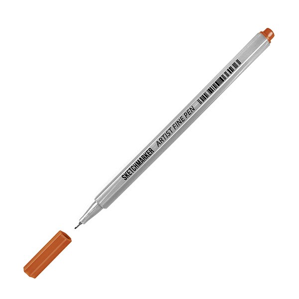 Ручка капиллярная SKETCHMARKER Artist fine pen цв. Коричневый скетчинг маркерами с а расторгуевой 6 жанров 6 уроков