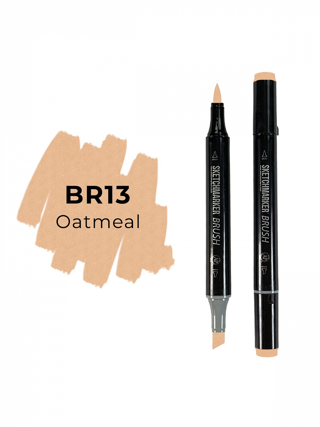 Маркер двухсторонний на спиртовой основе Sketchmarker Brush Цвет Овсянка