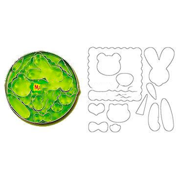 Набор резцов для полимерной глины Makins 12 шт Животные