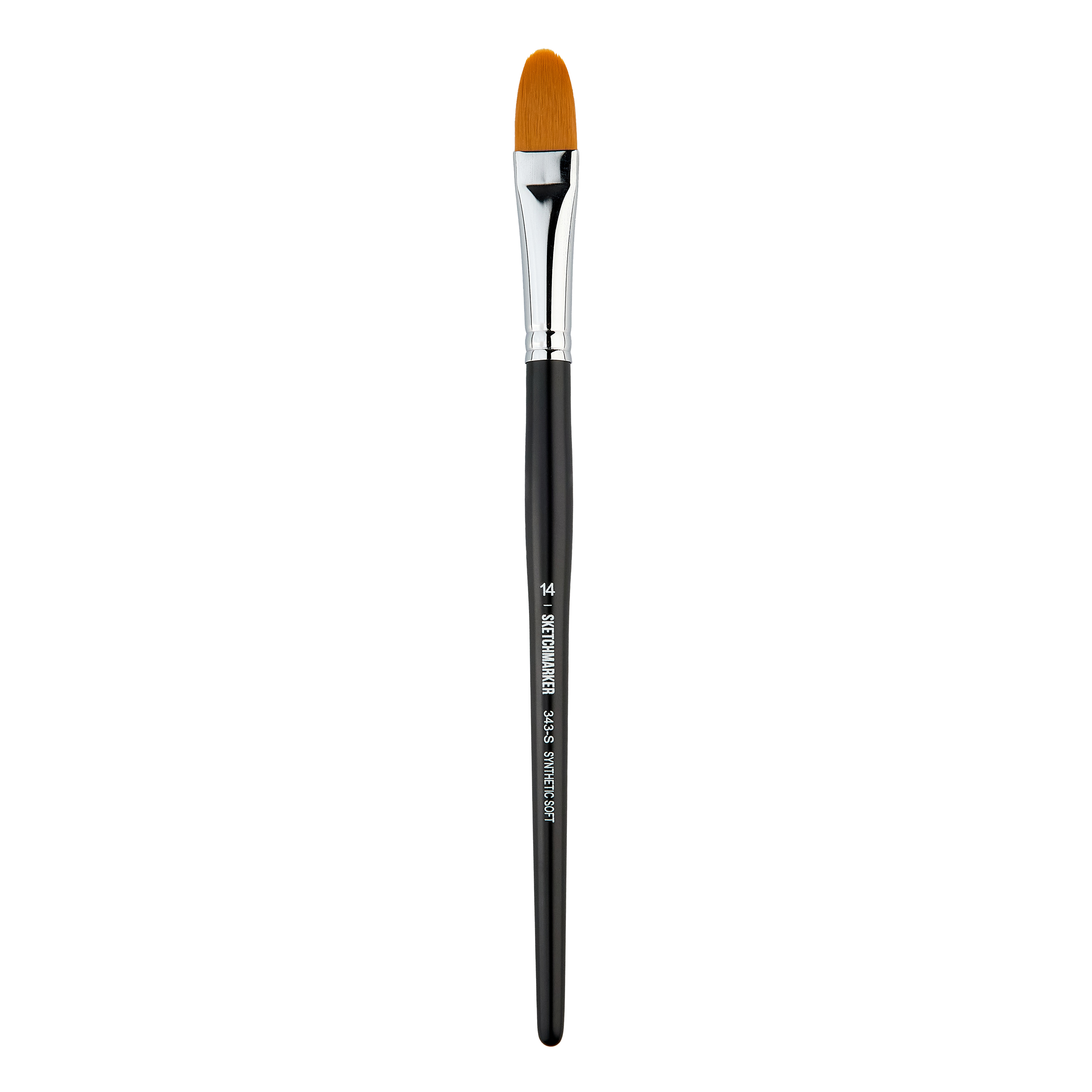 Кисть синтетика мягкая №14 овальная Sketchmarker "343" ручка короткая
