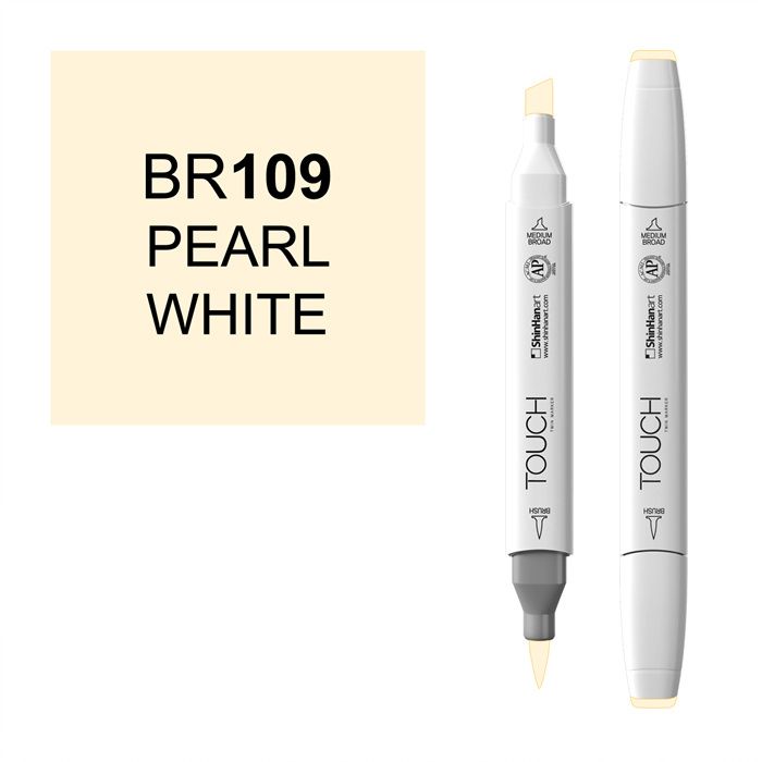 Маркер спиртовой BRUSH Touch Twin цв. BR109 жемчужный