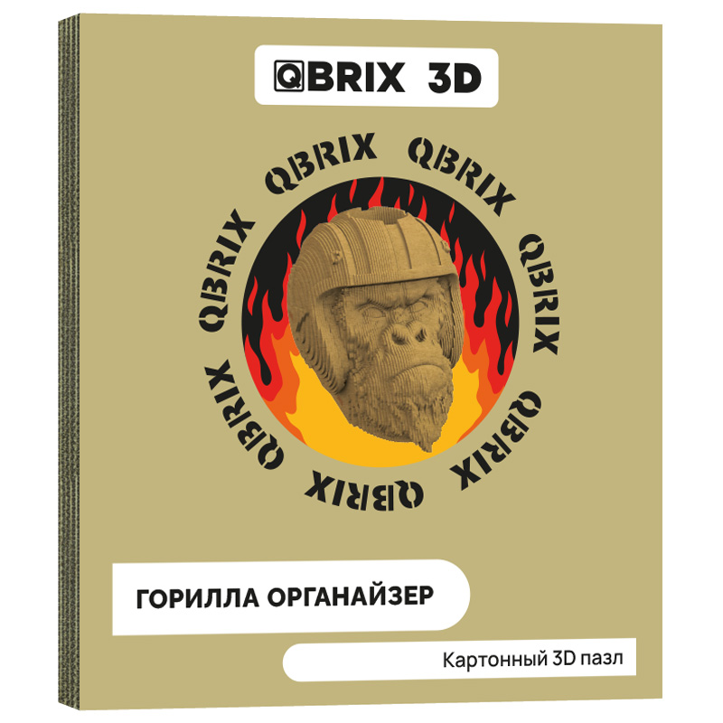Картонный 3D конструктор QBRIX 