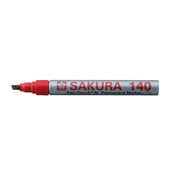 маркер мелок водорастворимый sakura watersoluble 15 мм красный Маркер перманентный для гладких поверхностей Sakura 
