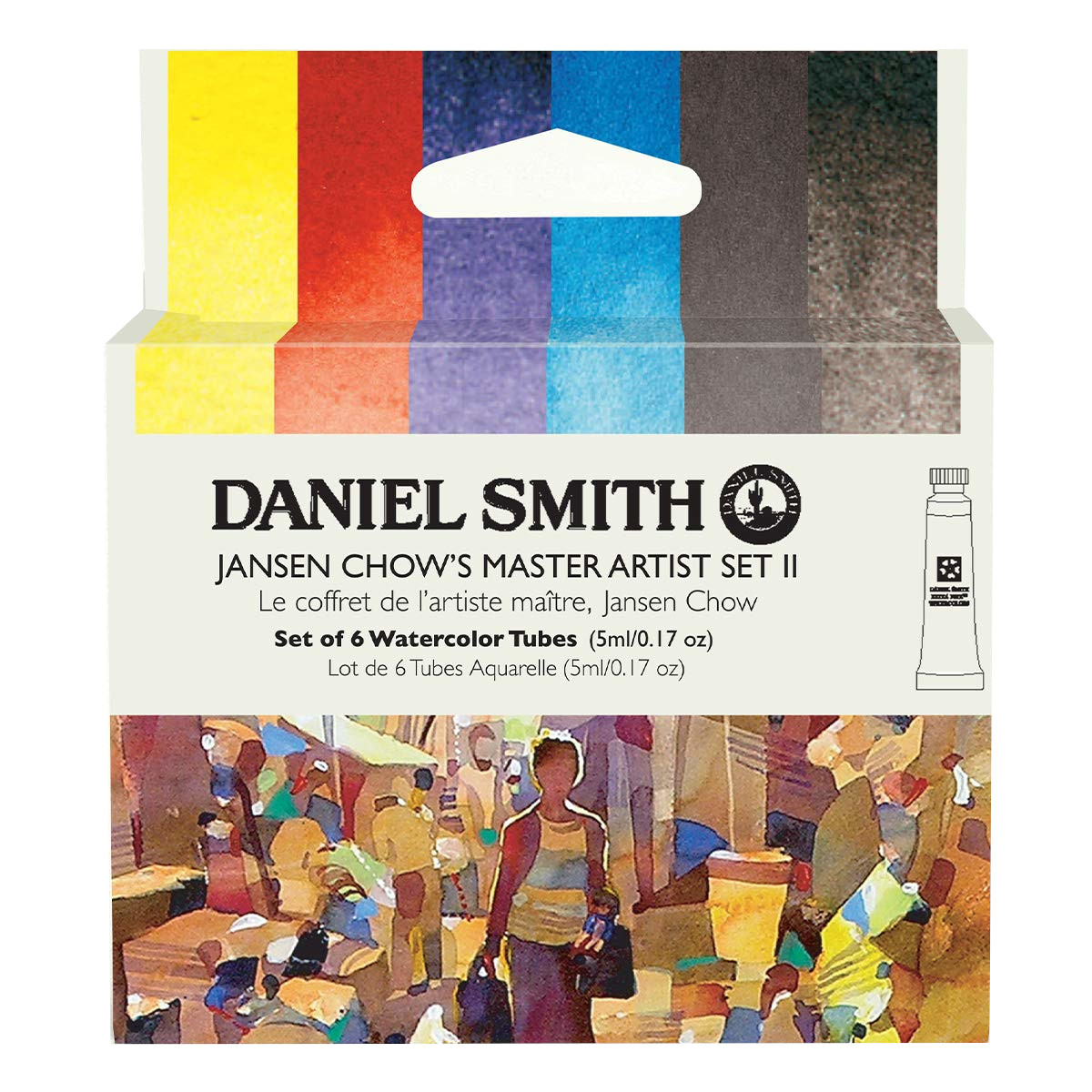 Набор акварели Daniel Smith Jansen Chow's Master Artist Set II, в тубах 6 цв*5 мл набор из 18 шт бурлящие шары для ванны перламутровые в фольге бурбонская ваниль сладкий