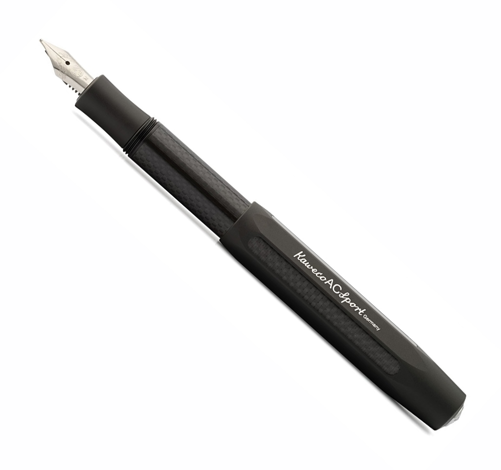 Ручка перьевая Kaweco AC Sport EF 0,5 мм, корпус черный с черными вставками KW10000473 - фото 1