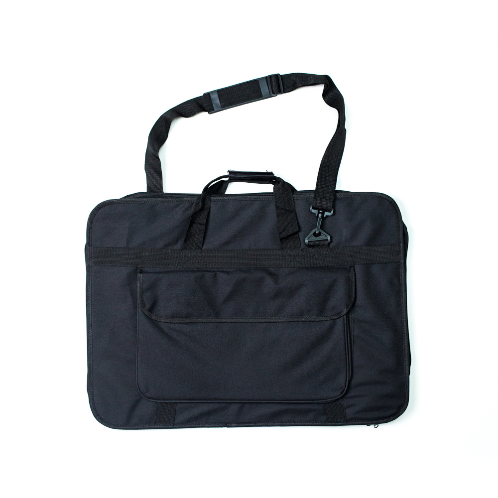 Сумка-портфолио Малевичъ для работ с карманом, черная, 62,5х45 см сумка для планшета 42х30 жест бежевая с коричневым карманом