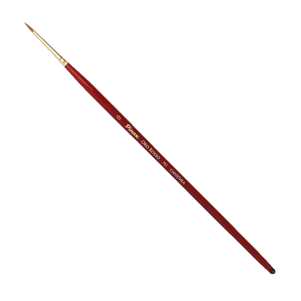 Купить Кисть синтетика №0 круглая Pinax Oro Rosso 751 короткая ручка, Китай