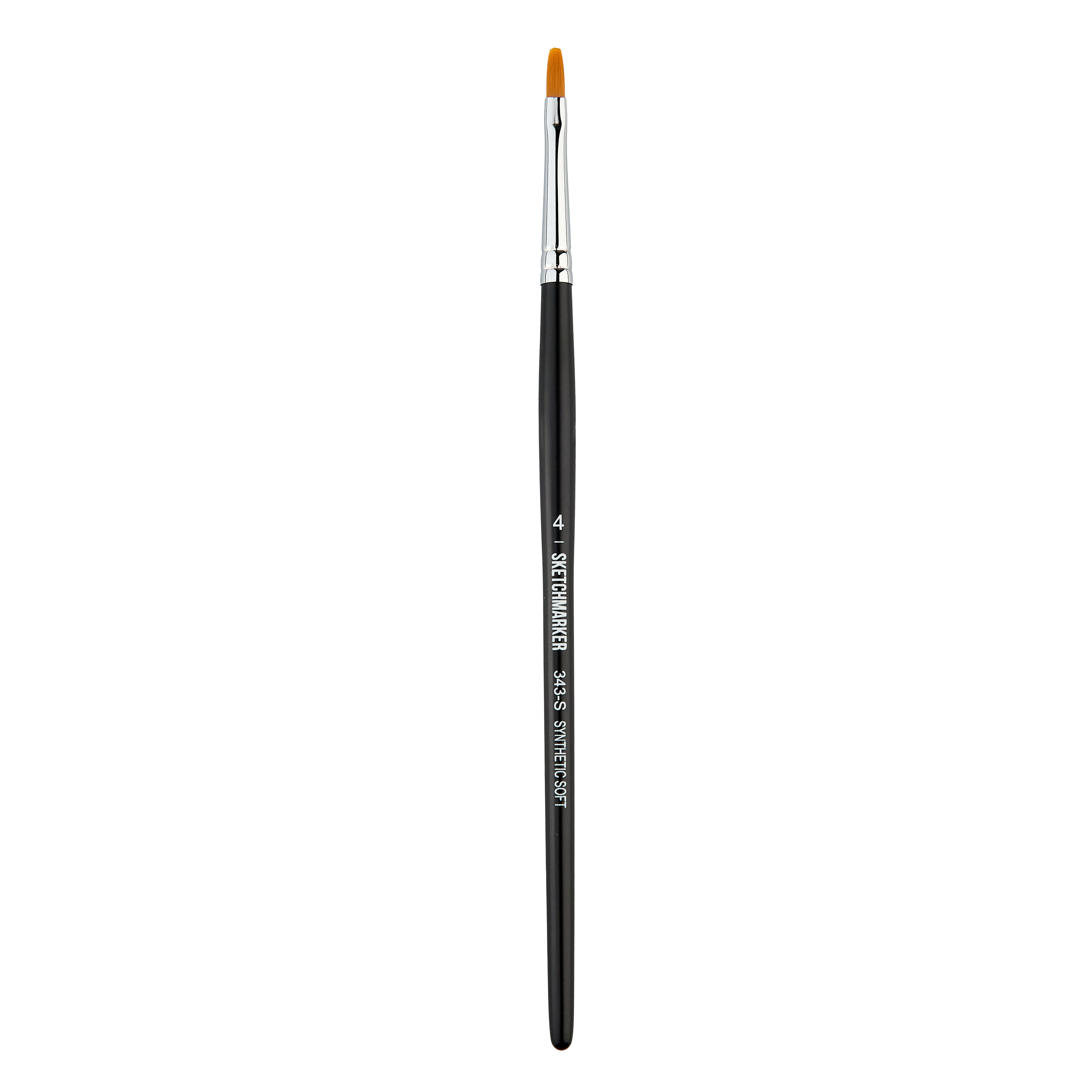 Кисть синтетика мягкая №4 овальная Sketchmarker "343" ручка короткая