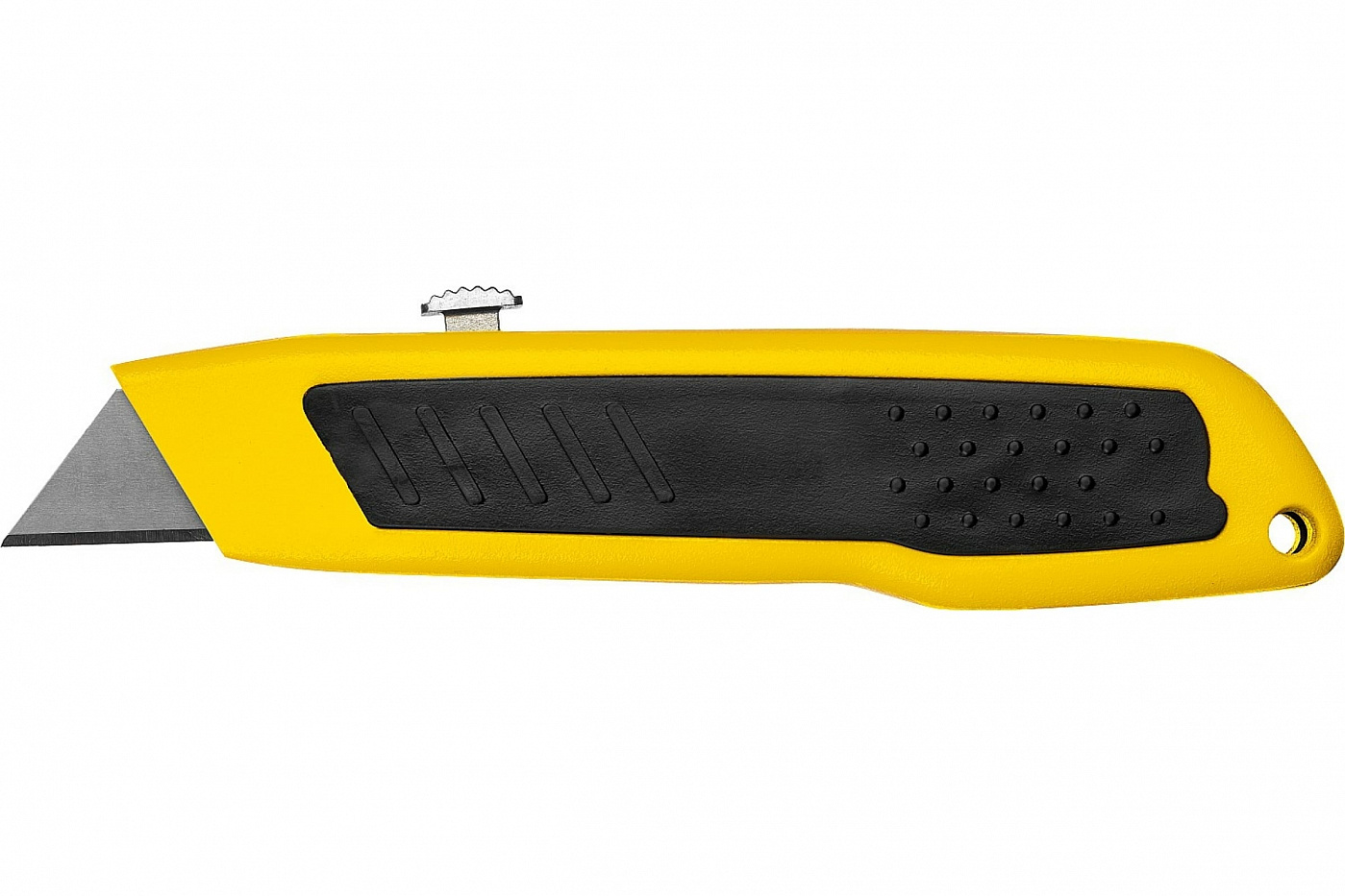 нож stayer master с выдвижным сегментированным лезвием 18 мм пластмассовый Нож с автостопом Stayer 
